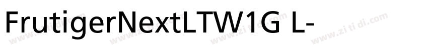 FrutigerNextLTW1G L字体转换